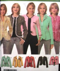 4635 Simplicity  LINED PRINCESS LS SHAPED JACKET LENGTHS PATTERN 6-12,14-22 choice uncut